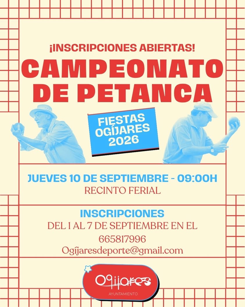 Vuelve el Torneo Local de Petanca Ogíjares 2026