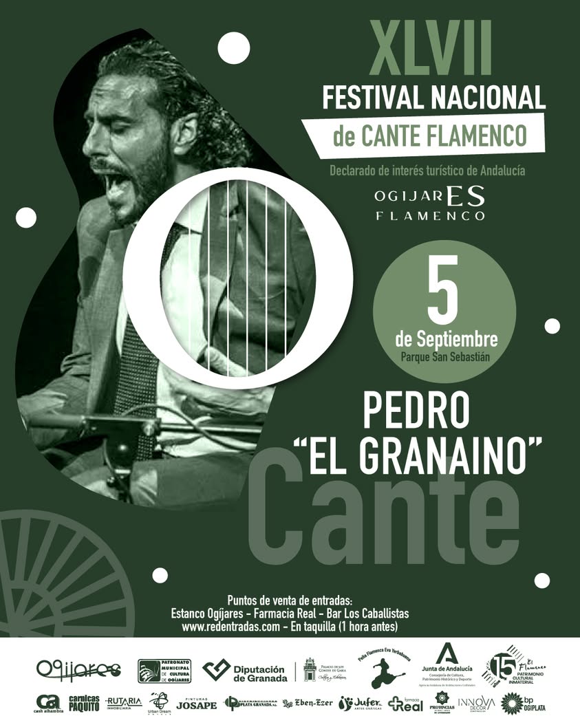 Pedro El Granaíno actuará en el Festival Flamenco