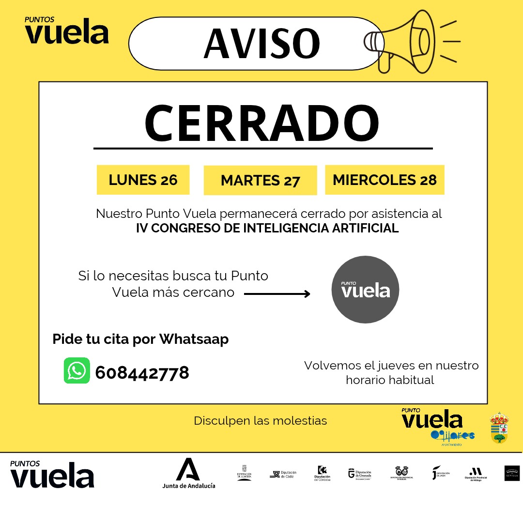 Cierre temporal del Punto Vuela de Ogíjares