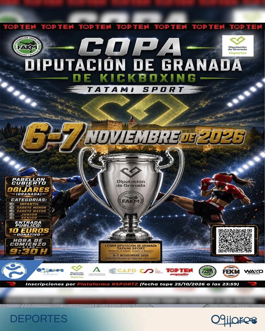 Ogíjares acoge la Copa Diputación de Granada de Kickboxing