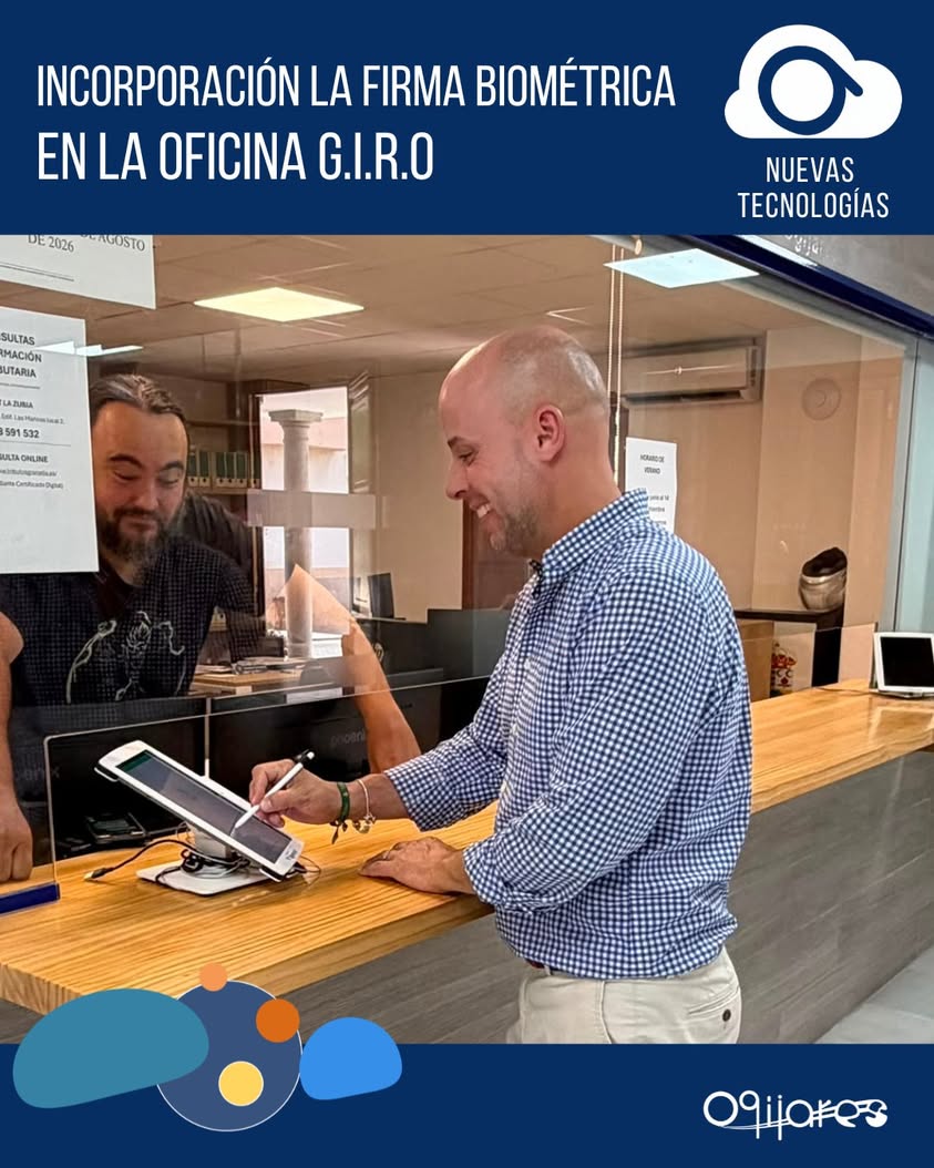 El Ayuntamiento de Ogíjares implementa firma biométrica