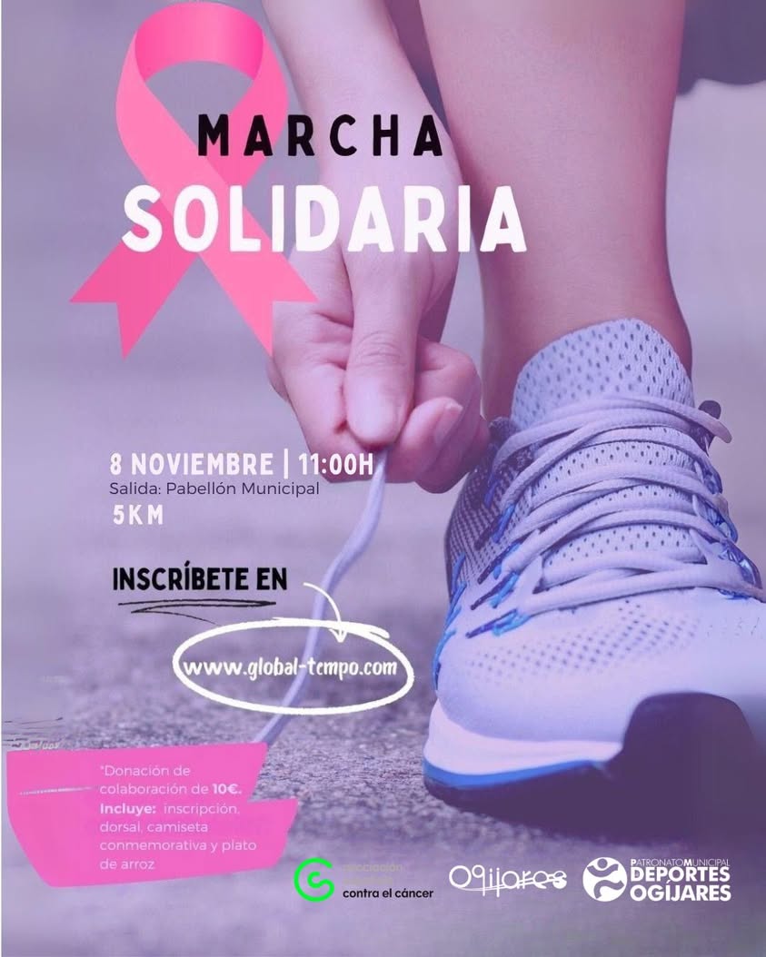 Ogíjares celebra marcha solidaria contra el cáncer de mama