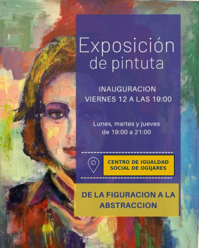 🖌️ El talento de Ogíjares vuelve a mostrarse al público. Nuestra vecina Encarnita Hitos inaugura una exposición de pint.