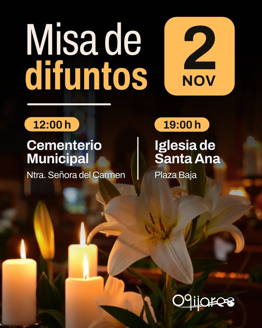 Celebración de misas por el Día de los Difuntos