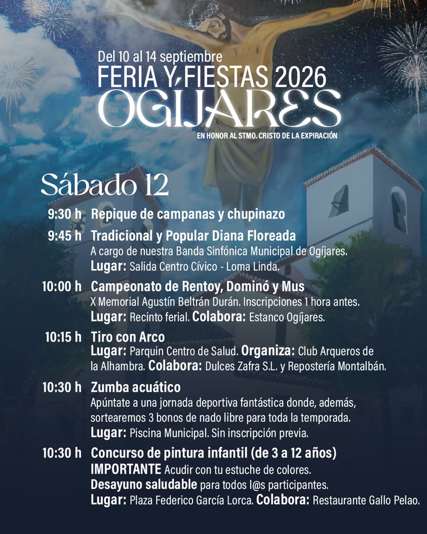Fiestas populares de Ogíjares tendrán diversas actividades